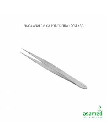 PINCA ANATOMICA PONTA FINA 12CM ABC