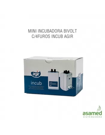 MINI INCUBADORA BIVOLT C/4FUROS INCUB AGIR