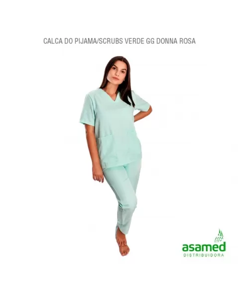 CALCA DO PIJAMA/SCRUBS VERDE GG DONNA ROSA