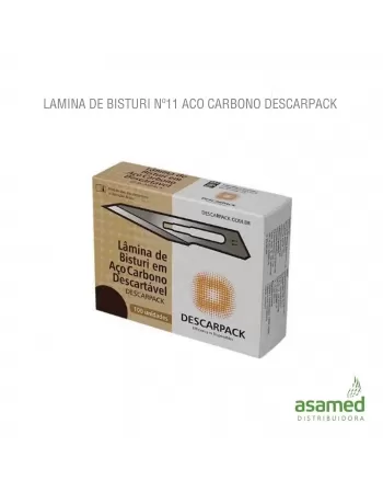 LAMINA DE BISTURI Nº11 ACO CARBONO DESCARPACK