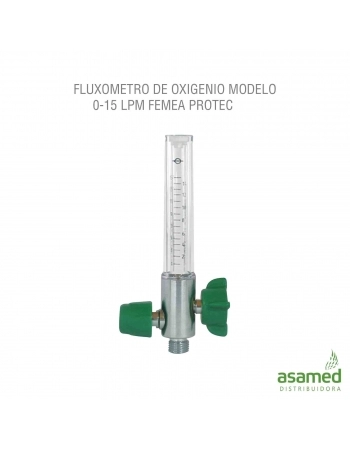 FLUXOMETRO DE OXIGENIO MODELO 0-15 LPM FEMEA PROTEC