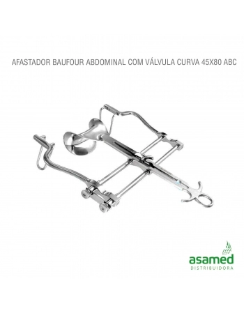 AFASTADOR BAUFOUR ABDOMINAL COM VÁLVULA CURVA 45X80 ABC