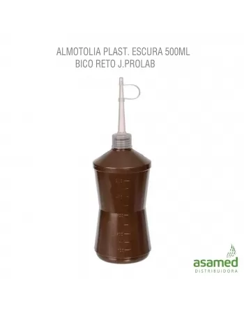 ALMOTOLIA PLAST. ESCURA 500ML BICO RETO J.PROLAB