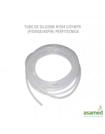 TUBO DE SILICONE Nº204 C/01MTR (P/OXIGE/ASPIR) PERFITECNICA