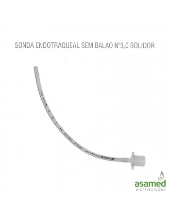 SONDA ENDOTRAQUEAL SEM BALAO Nº3,0 SOLIDOR