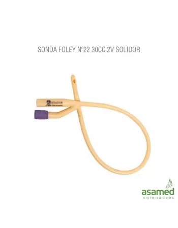 SONDA FOLEY Nº22 30CC 2V SOLIDOR