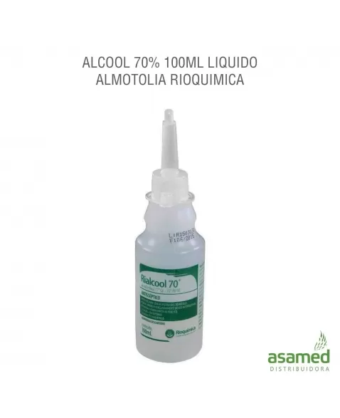 ALCOOL 70% 100ML LIQUIDO ALMOTOLIA RIOQUIMICA