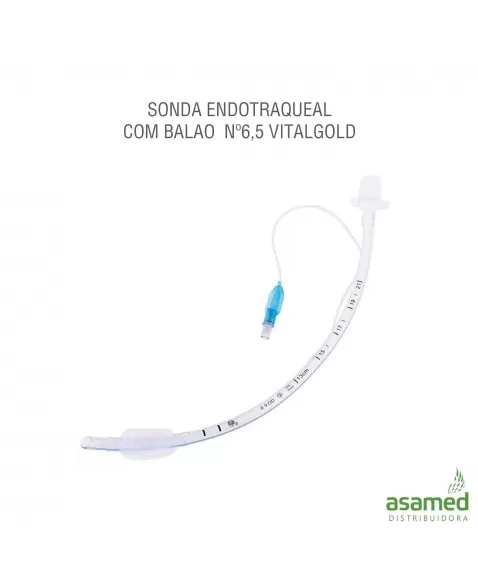 SONDA ENDOTRAQUEAL COM BALAO Nº6,5 VITALGOLD