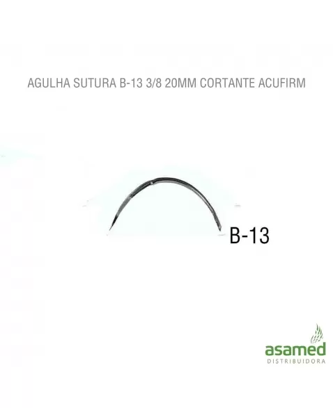 AGULHA SUTURA B-13 3/8 26MM CORTANTE ACUFIRM