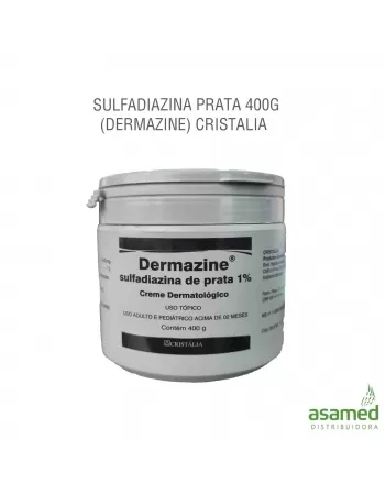 SULFADIAZINA PRATA 400G (DERMAZINE) CRISTALIA