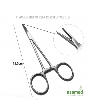 PINCA MOSQUITO 12,5CM RETA VITALGOLD