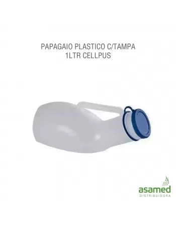 PAPAGAIO PLASTICO C/TAMPA 1LTR CELLPUS