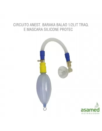 CIRCUITO ANEST. BARAKA BALAO 1/2LIT TRAQ. SEM MASCARA PROTEC