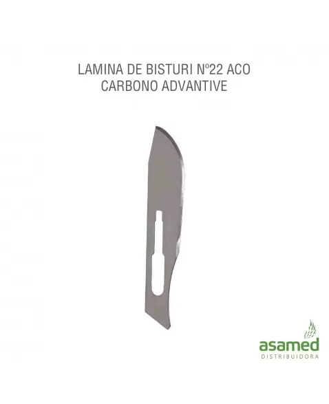 LAMINA DE BISTURI Nº22 ACO CARBONO ADVANTIVE