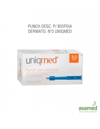 PUNCH DESC. P/ BIOPSIA DERMATO. Nº3 UNIQMED