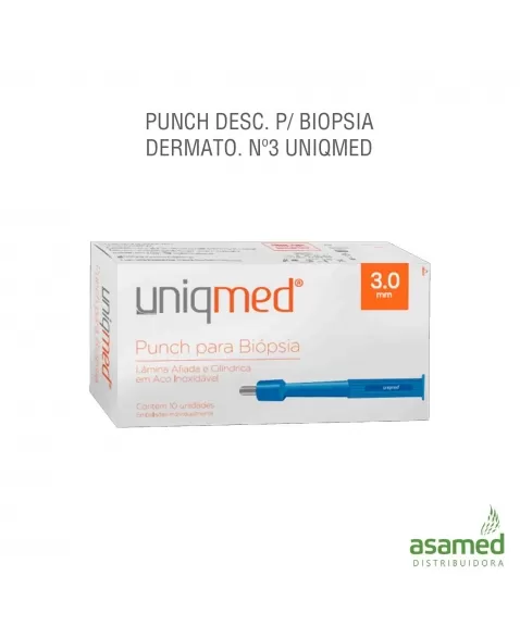 PUNCH DESC. P/ BIOPSIA DERMATO. Nº3 UNIQMED