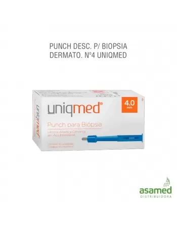 PUNCH DESC. P/ BIOPSIA DERMATO. Nº4 UNIQMED