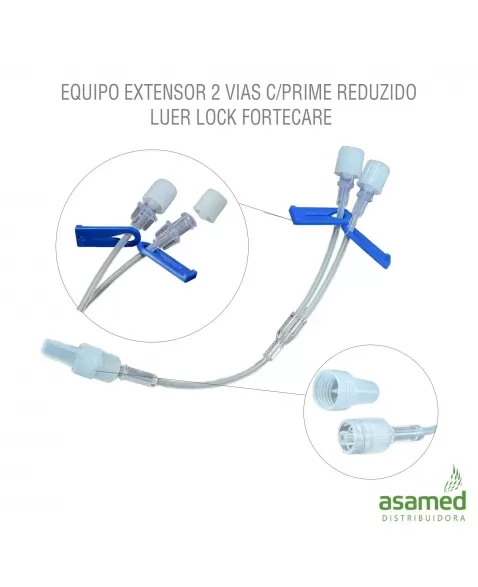 EQUIPO EXTENSOR 2 VIAS C/PRIME REDUZIDO LUER LOCK FORTECARE