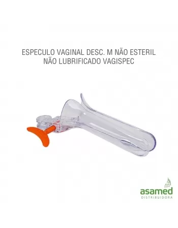 ESPECULO VAGINAL DESC. M NÃO ESTETIL NÃO LUBRIFICADO VAGISPEC