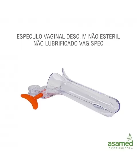 ESPECULO VAGINAL DESC. M NÃO ESTETIL NÃO LUBRIFICADO VAGISPEC