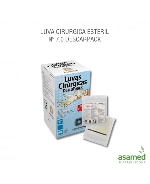 LUVA CIRURGICA ESTERIL Nº 7,0 DESCARPACK