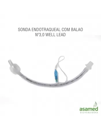 SONDA ENDOTRAQUEAL COM BALAO Nº3,0 WELL LEAD