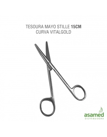 TESOURA MAYO STILLE 14CM CURVA VITALGOLD