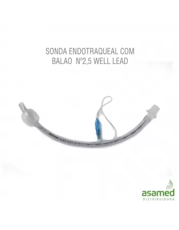 SONDA ENDOTRAQUEAL COM BALAO Nº2,5 WELL LEAD