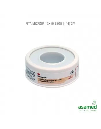 FITA MICROPORE 12,5MM X 10M BEGE 3M