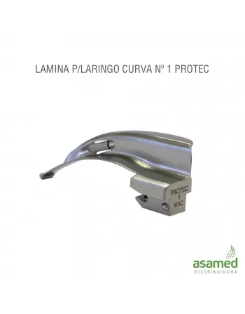 LAMINA P/LARINGO CURVA Nº 1 PROTEC