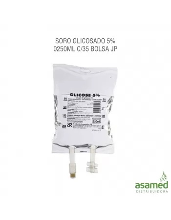 SORO GLICOSADO 5% 0250ML C/35 BOLSA JP