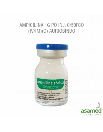 AMPICILINA 1G PO INJ. C/50FCO (IV/IM)(G) AURIOBINDO