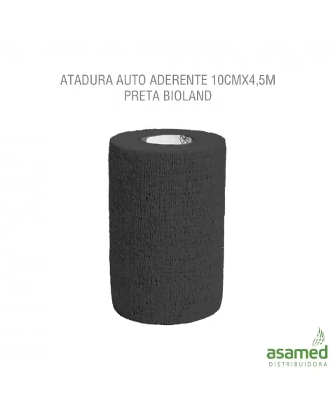 ATADURA AUTO ADERENTE 10CMX4,5M PRETO BIOLAND