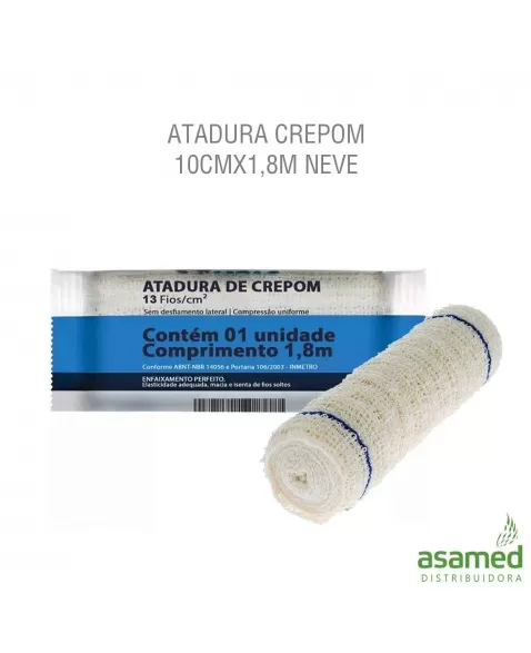 ATADURA CREPOM 10CMX1,8M NEVE