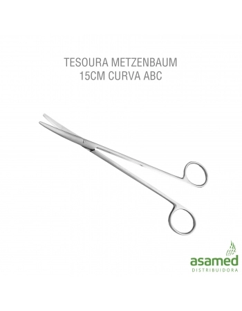 TESOURA METZENBAUM 15CM CURVA ABC