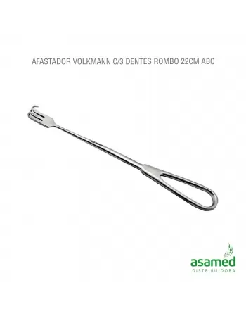 AFASTADOR VOLKMANN C/3 DENTES ROMBO 22CM ABC