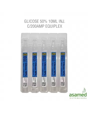 GLICOSE 50% 10ML INJ. C/200AMP EQUIPLEX