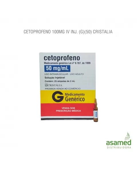 CETOPROFENO 50MG/ML 2ML INJ. C/25AMP (IM)(G) CRISTALIA