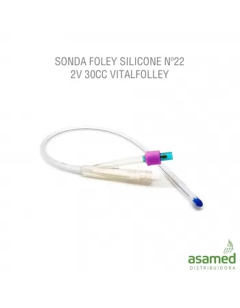 SONDA FOLEY SILICONE Nº22 2V 30CC VITALFOLLEY