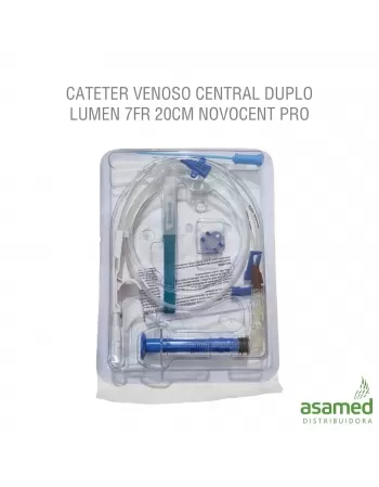 CATETER VENOSO CENTRAL DUPLO LUMEN 7FR 20CM NOVOCENT PRO