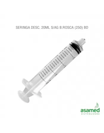 SERINGA DESC. 20ML SEM AGULHA LUER LOCK BD