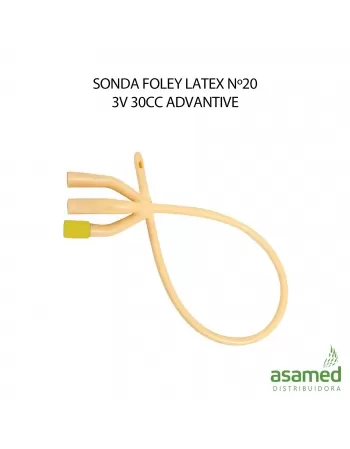 SONDA FOLEY LATEX Nº20 3V 30CC ADVANTIVE