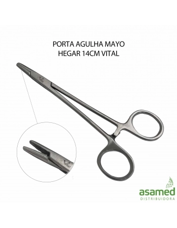 PORTA AGULHA MAYO HEGAR 14CM VITAL