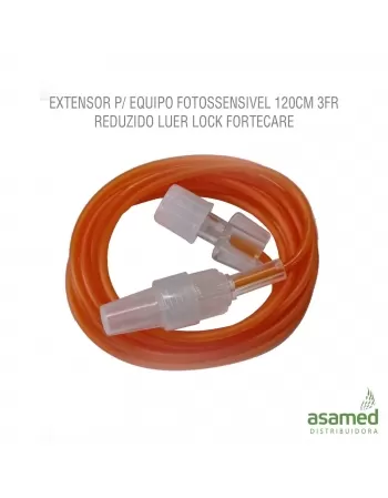 EXTENSOR P/ EQUIPO FOTOSSENSIVEL 120CM 3FR REDUZIDO LUER LOCK FORTECARE