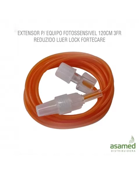 EXTENSOR P/ EQUIPO FOTOSSENSIVEL 120CM 3FR REDUZIDO LUER LOCK FORTECARE