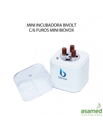 MINI INCUBADORA BIVOLT C/6 FUROS MINI BIOVOX