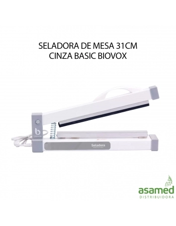 SELADORA DE MESA 31CM CINZA BASIC BIOVOX