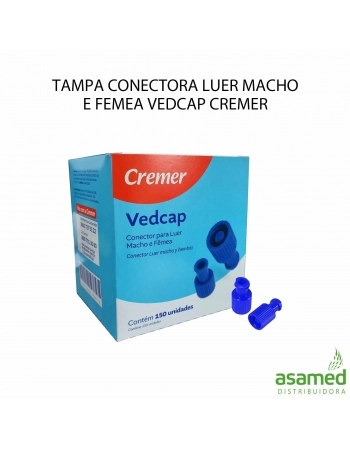 TAMPA CONECTORA LUER MACHO E FEMEA VEDCAP CREMER