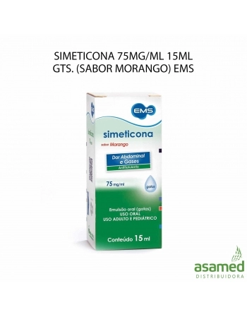 SIMETICONA 75MG/ML 15ML GOTAS (SABOR MORANGO) EMS