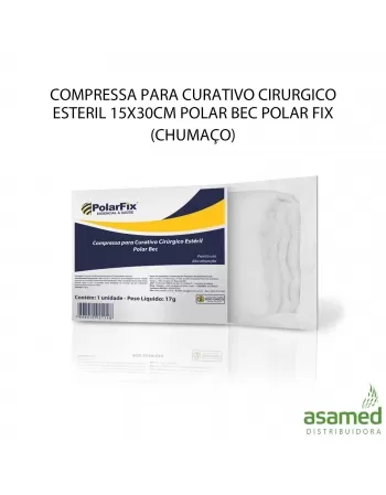 COMPRESSA PARA CURATIVO CIRURGICO ESTERIL 15X30CM POLAR BEC POLAR FIX